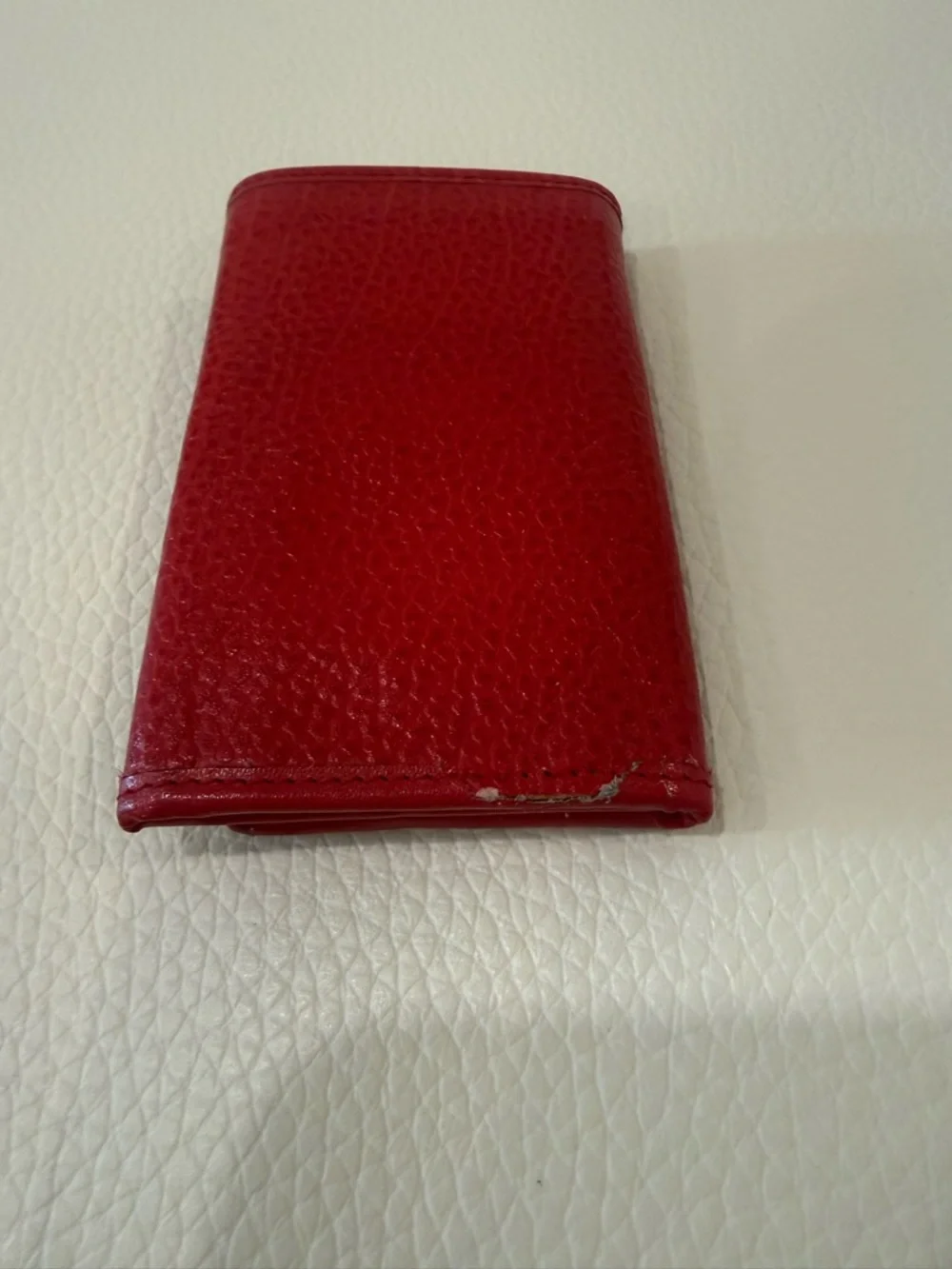 Vintage YSL Yves Saint Laurent Red Slim Wallet - Picture 7 of 9